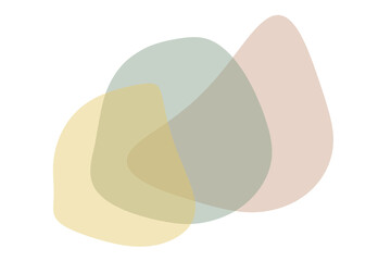 Earth toned design elements on white background