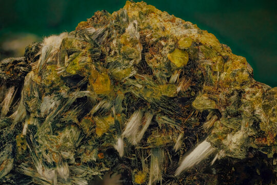 Actinolite (variety Bissolite) from Hohe Tauern, Eastern Alps, Salzburg &mdash; professional macro, micro mineral photography under magnification