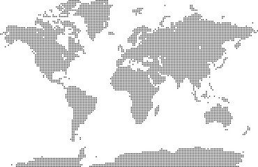 World map in polygon shape pattern. Vector earth of geography view.