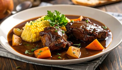 Chicken Stew with Corn and Potatoes