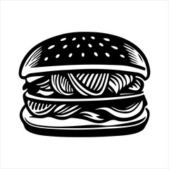 A Gourmet Beef Cheeseburger Classic Shot, Showcasing Juicy Grilled Patty and Melted Cheddar.