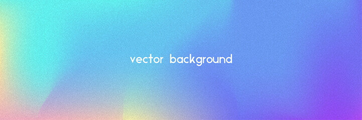 Noise Gradient Background. Abstract Grainy Bg In Pink, Purple And Blue Colors. Iridescent Hologram. Pearlescent Holographic Texture With Rainbow Foil. Old Movie Filter On Pastel Backdrop