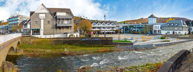 Bad Berleburg, Marktplatz mit Odeborn