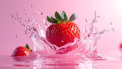 Strawberry Splash - A Vibrant Burst of Flavor and Freshness.