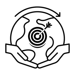 This Sustainable Development Goals (SDGs) icon is suitable for Poverty.