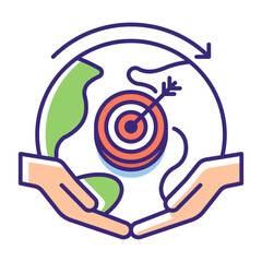 This Sustainable Development Goals (SDGs) icon is suitable for Poverty.