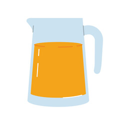 jar of orange juice; perfect for food and drink concepts, breakfast themes, healthy lifestyle, menus- vector illustration