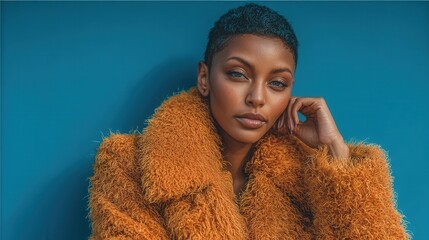 Elegant street style editorial woman