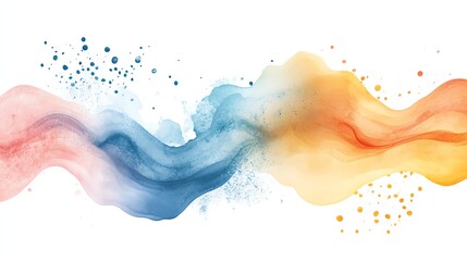 MidCentury Modern Illustrations water color style,isolate on white,Clip art on white background