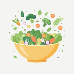 サラダのイメージイラスト