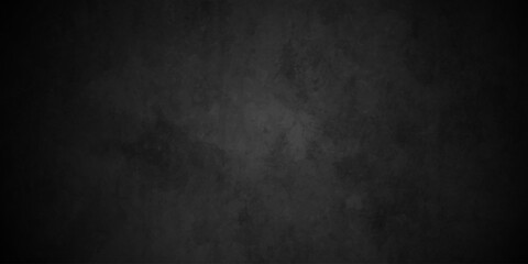 Empty dark black old wall floor background with black blackboard and chalkboard texture. Dark black concrete wall texture element vintage grunge charcoal paint rough, distress backdrop background.