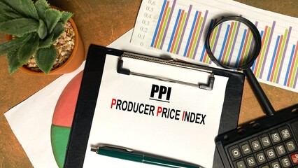 PPI- Producer Price Index Concept.
