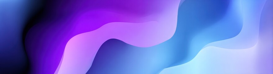 Abstract background with flowing purple and blue gradient waves