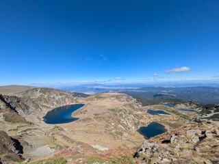 Bulgaria. Rila mountains. View of the lakes.