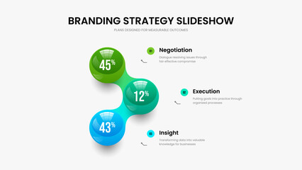 Simple Strategy Frame Design Vector Illustration. Minimalist Briefing Three Step Infographic Presentation Template. Visual Launch 3 Option Diagram Slideshow Layout.