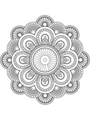 PrintFlowers coloring mandala  pages for adules