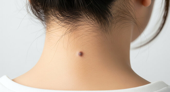 うなじのホクロ