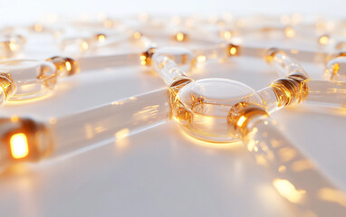 Futuristic concept art showing luminous data points forming an intelligent web of virtual connectivity and motion isolated on transparent background PNG