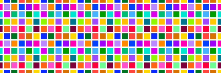 Seamless background pattern in a colored square. Colored tile. Bright seamless background for banner, fabric print, wrappers. Sample in swatches