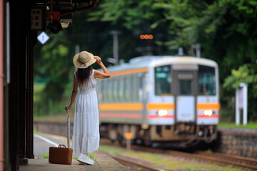 山間の駅