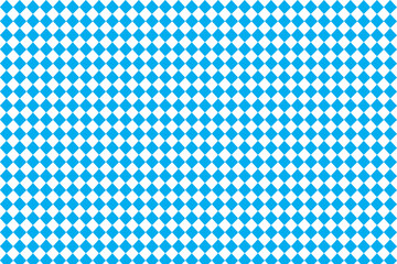 Traditional Oktoberfest Bavarian flag pattern with blue and white diamond design festive background for beer festival celebration in Germany