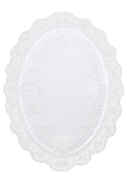 Vintage White Lace Doily PNG with Transparent Background