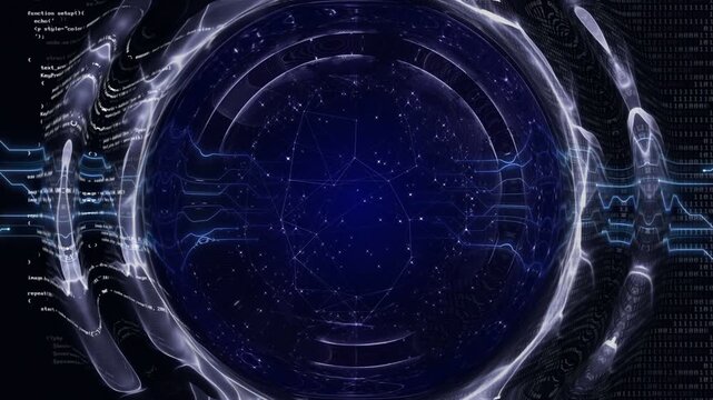 Empty Technology Animation Background, Loop

