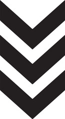 Three Black Downward Chevrons On White Background arrow direction