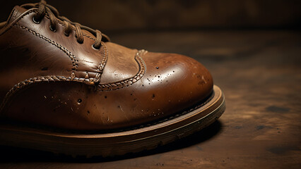 old brown shoes
