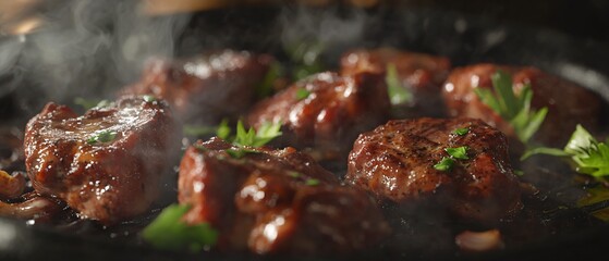 Succulent Roasted Meat with Fresh Herbs