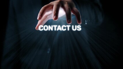 UI concept for contact us section showing icons for email, web, phone, and message. Contact and support icons help streamline business communication and improve customer contact experience. Elide