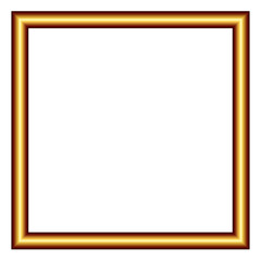 Obraz premium Warm coffee brown square frame PNG with subtle shadow and gradient, transparent background, perfect for cozy vintage posters, retro art, or rustic photo mockups.