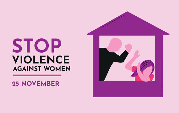 International Day for the Elimination of Violence against Women 25 november card poster banner