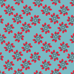 seamless pattern with hearts