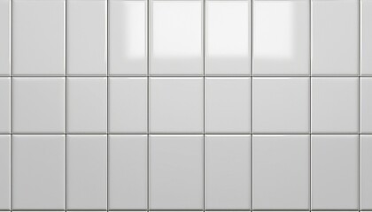 seamless smooth white modern glossy ceramic square tiles background texture transparent overlay kitchen or bathroom wall floor or countertop luxury porcelain interior repeat pattern 3d rendering