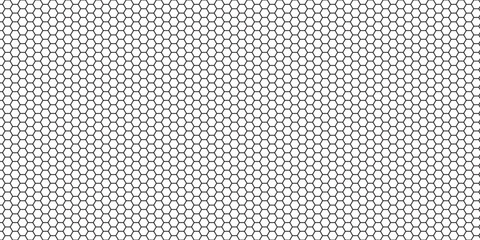 Honeycomb pattern with hexagon mesh. Texture bee comb grid. Flat vector illustration isolated on white background.
