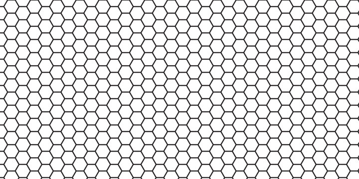 Seamless pattern of small, evenly spaced hexagons, forming a continuous honeycomb-like grid against a transparent background, perfect for a modern or technological aesthetic.