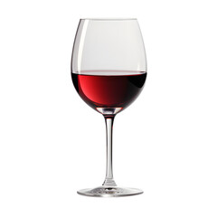 A glass of red wine on a black background studio shot