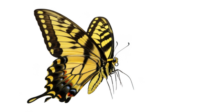 Butterfly isolated on transparent background