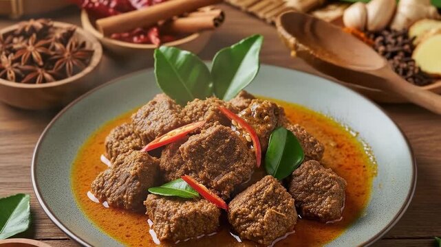 Authentic Beef Rendang - A Culinary Journey Through Indonesian Flavors.