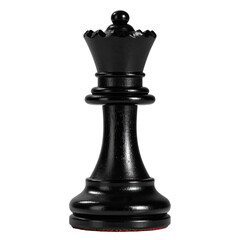 Fototapeta premium Powerful Black Queen Chess Piece