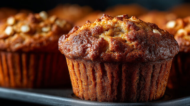 Savor healthy apple cinnamon oat muffins fresh from the oven
