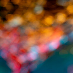 Abstract background with colorful spots and blur