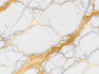 Naklejka premium white marble texture with golden veins