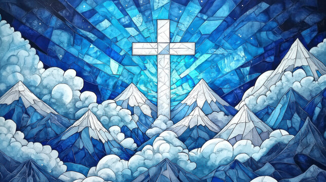 Archangel with Sword and Serpent – AI Generative