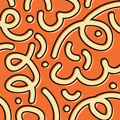 Colorful abstract hand drawn vector doodles