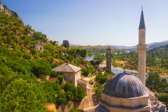 In the historic center of Počitelj