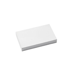 Stack of plain white paper, stationery pile for office supply or creative design project