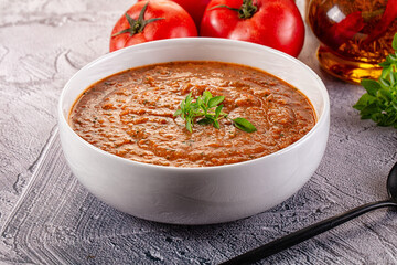 Gazpacho - cold Spanish tomato soup