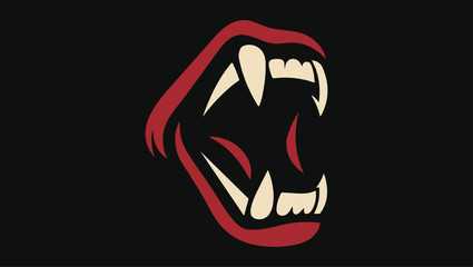 Stylized Gorilla Jaw, gorilla jaw illustration, gorilla logo design, aggressive animal graphic, primal energy artwork, fierce jaw silhouette, animal skull aesthetic, streetwear logo art,